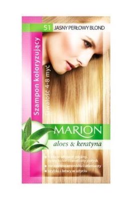 Marion Farbaufhellendes Shampoo, 51 Hellperlblond, 40 ml - Haltbar bis: 31.1.2024