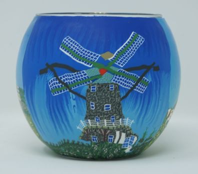Leuchtglas Windmühle und Leuchtturm