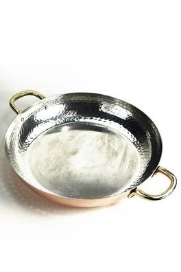 CopperGarden®" Kupferpfanne ø28 cm | Mit Messinggriffen | verzinnt