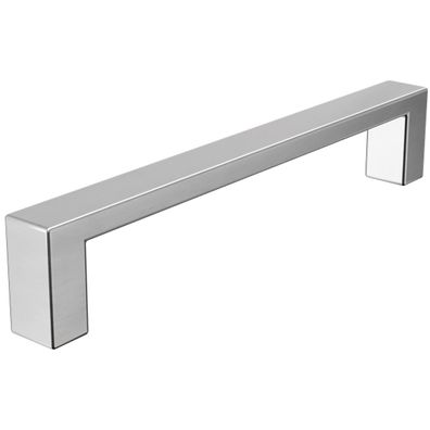 Design Stangengriff Edelstahl eckig matt gebürstet 12x6mm – Modell Orlando