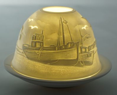 Dom Light Fischkutter Teelicht Windlicht Maritime Deko Schiff Leuchtturm Meer