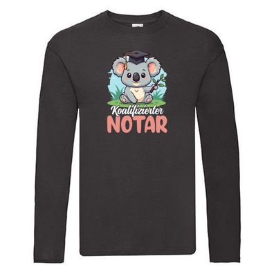 Koalifizierter Notar | Jurist | Long Sleeve Schwarz