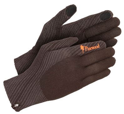 Pinewood 1177 Hunters Liner Stretch Handschuhe Mossgreen/D. Brown (184)
