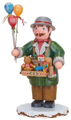Hubrig Winterkinder Rauchmann Spielzeughändler - 20 cm