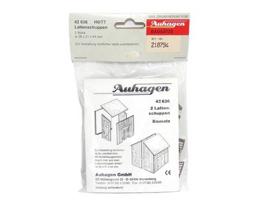 Auhagen 210794 - 42 636 - 2 Lattenschuppen - Bausatz - HO - 1:87