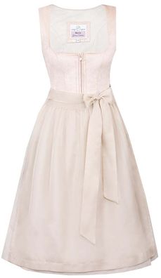 Dirndl Rehau 65cm Länge taupe