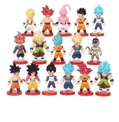 16 stücke Dragon Ball Figur Spielzeug Pvc Modell Mini Figuren Set Kuchen Topper Liefe