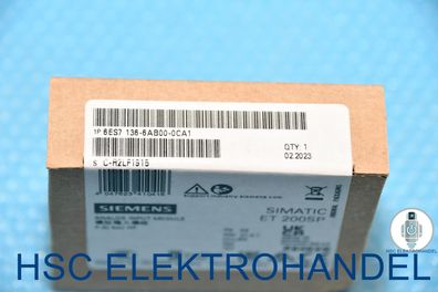 Siemens 6ES7136-6AB00-0CA1 Simatic ET 200SP Analog Input Module F-AI 4xU Hf