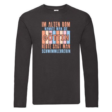 Im Alten Rom: Schwimmlehrerin | schwimmen | Lehrer Long Sleeve Schwarz