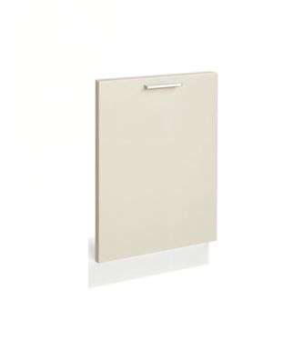 Geschirrspülerfront 60 cm Kaschmir Matt mit Sockelleiste vollintegriert Frontblende