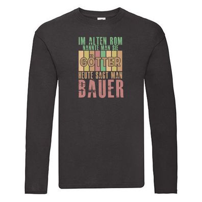 Im Alten Rom: Bauer | Bauernhof | Landwirtschaft Long Sleeve Schwarz