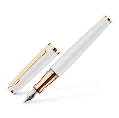 Otto Hutt Füllfederhalter d06 weiß glanz rose