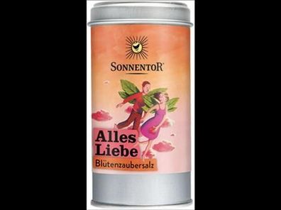 Sonnentor 6x Alles Liebe Blütenzaubersalz, Streudose 90g