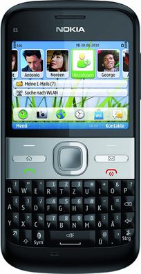 Nokia E5-00 QWERTY-Tastatur Carbon Black - Bastlerware/Ersatzteillager
