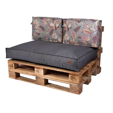 GardenCushion für Gartenstühle, Sessel, Paletten wasserdicht, abnehmbarer Bezug, vers