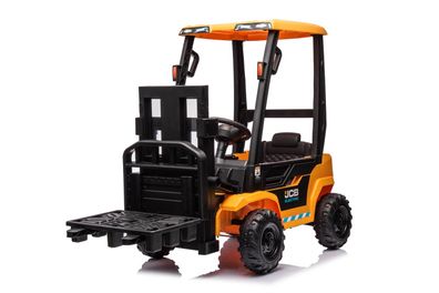 Kinder Elektro Auto Gabelstapler JCB Forklift 2x 30W 12V 7Ah