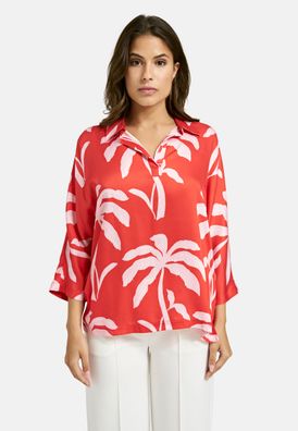 Smith & Soul Bluse mit Fledermausärmeln und Hemdkragen in Chilli