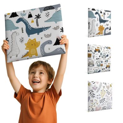 Gepolstertes Wandpaneel mit Aufdruck Polsterpaneel 30x30 Wandpolster für Kinder