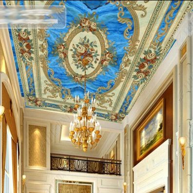 Vlies Fototapeten Dachtapeten Dachbilder Decke Himmelblaue Decke 11329