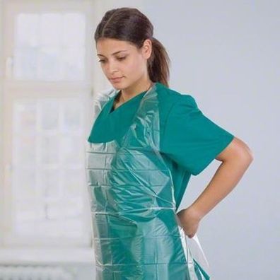 100x Transparente Einweg OP-Schürzen 150 cm B. BRAUN Gastronomie Medizin NEU