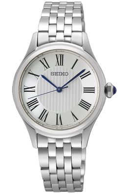 Seiko Damen-Armbanduhr Klassik Quarz Edelstahl SUR609P1