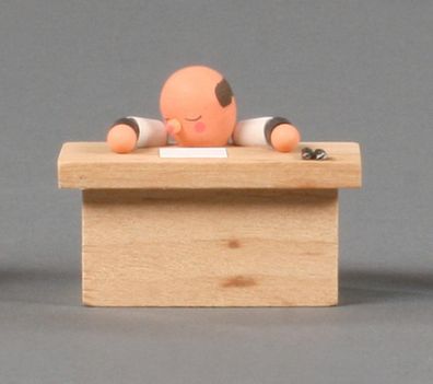 Miniatur Das Amt H: 3,5cm NEU Holzfigur Holzminiatur Beamte