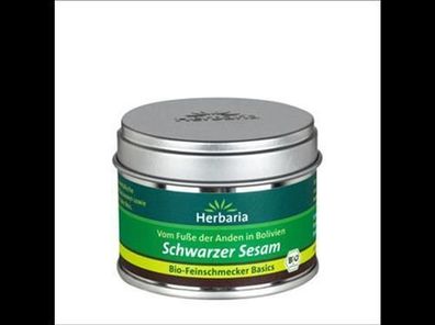 Herbaria 3x Schwarzer Sesam bio S-Dose 35g