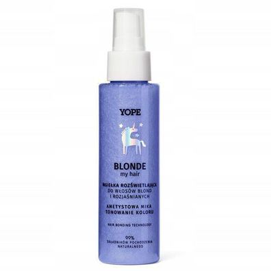 Yope Blonde My Hair Glanzspray mit Amethyst fuer strahlendes Haar, 100 ml