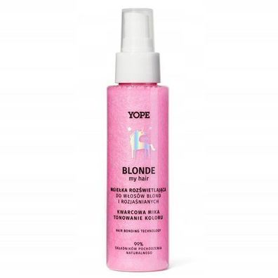 Yope Blonde Shine Spray fuer Haare mit Quarz, 100 ml