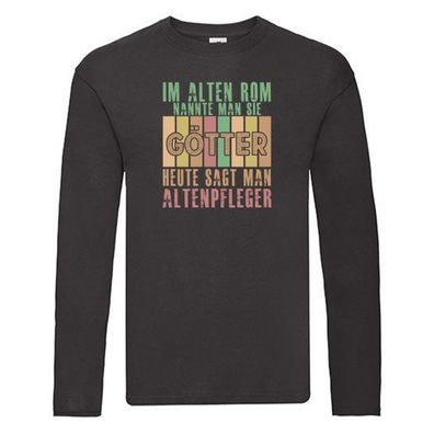 Im Alten Rom: Altenpfleger | Pflegepersonal Long Sleeve Schwarz