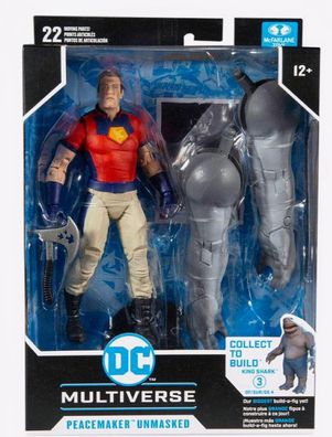 DC Multiverse - The Suicide Squad - Peacemaker Unmasked - 19 cm Groß