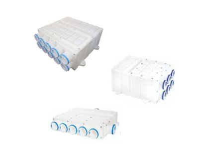 Maincor Verteilerbox - 75-125-W * /** Rohranschluss DN 125 Abgänge 6 Stutzen; DN 75 -