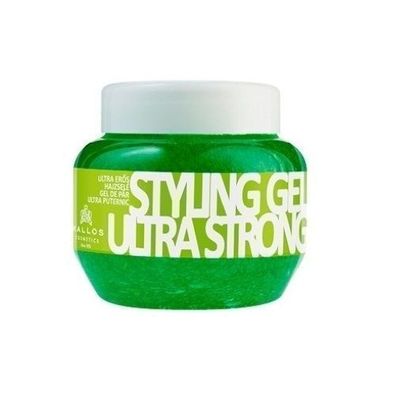 Kallos Ultra Strong Haarstyling-Gel, 275 ml - Professioneller Halt fuer perfekte