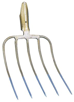 Dunggabel ohne Stiel 5 Zinken, 31 x 24 cm Gabel Hof Stall Bauer Landwirt Mist