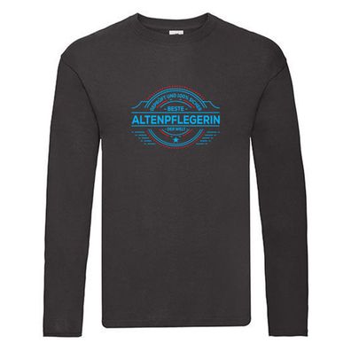 100 % Sicher: Altenpflegerin | Pflegepersonal | Pflege Long Sleeve Schwarz