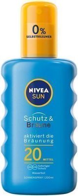 Nivea Sun Sonnenschutzspray LSF 20, 200 ml