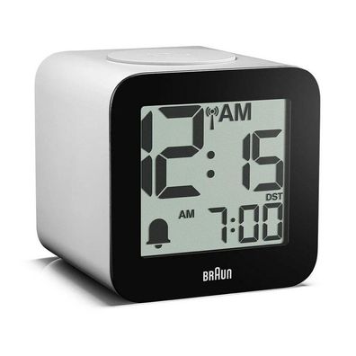 Braun - BC25WP-DCF - Wecker - Funk - Digital - weiß