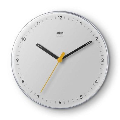 Braun - BC26W-DCF - Wanduhr - Funk - Analog - weiß