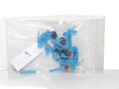 Bahnsteigfahrzeuge mit Anhänger in Blau - HO - 1:87 - Nr. 9