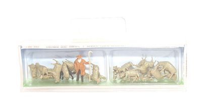 Faller 154001 - Schäfer - Hund - Schafe - HO - 1:87 - Originalverpackung