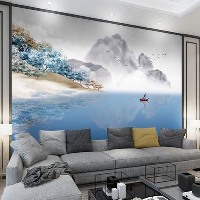 Vlies Fototapete Wandtapete Wandbilder Entspannende Angenehme Landschaft 11400