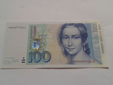 Original 100 D-Mark 1996 Banknote 100 Mark 1996 100DM 1996 Banknote
