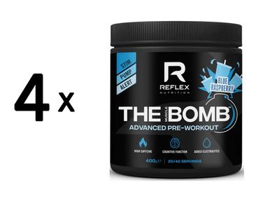 4 x Reflex Nutrition The Muscle Bomb (40 serv) Blue Raspberry