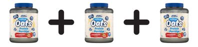 3 x Applied Nutrition Critical Oats Protein Porridge, Strawberry - 3000g