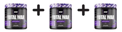 3 x Redcon1 Total War - Preworkout, Grape - 423g