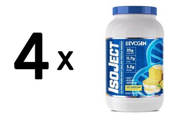4 x Evogen IsoJect, Iced Lemon Cake - 775g