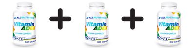3 x Allnutrition Vitamin ADEK - 60 caps