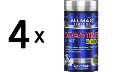 4 x AllMax Nutrition Creatine 3000 - 120 caps