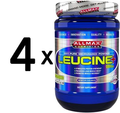 4 x AllMax Nutrition Leucine - 400g