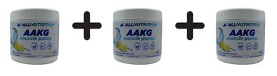 3 x Allnutrition AAKG Muscle Pump, Lemon - 300g